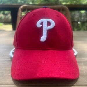 Philidelphia Phillies Hat Cap Adjustable Hook & Loop Red Twins Enterprise